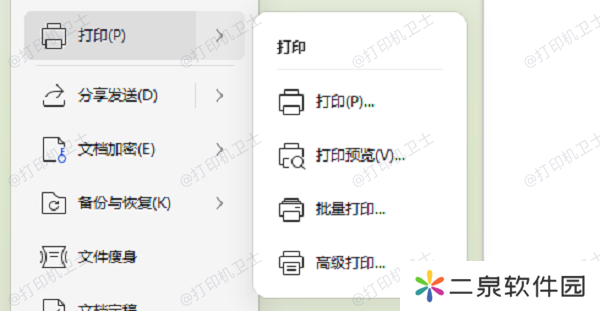 预览打印文件
