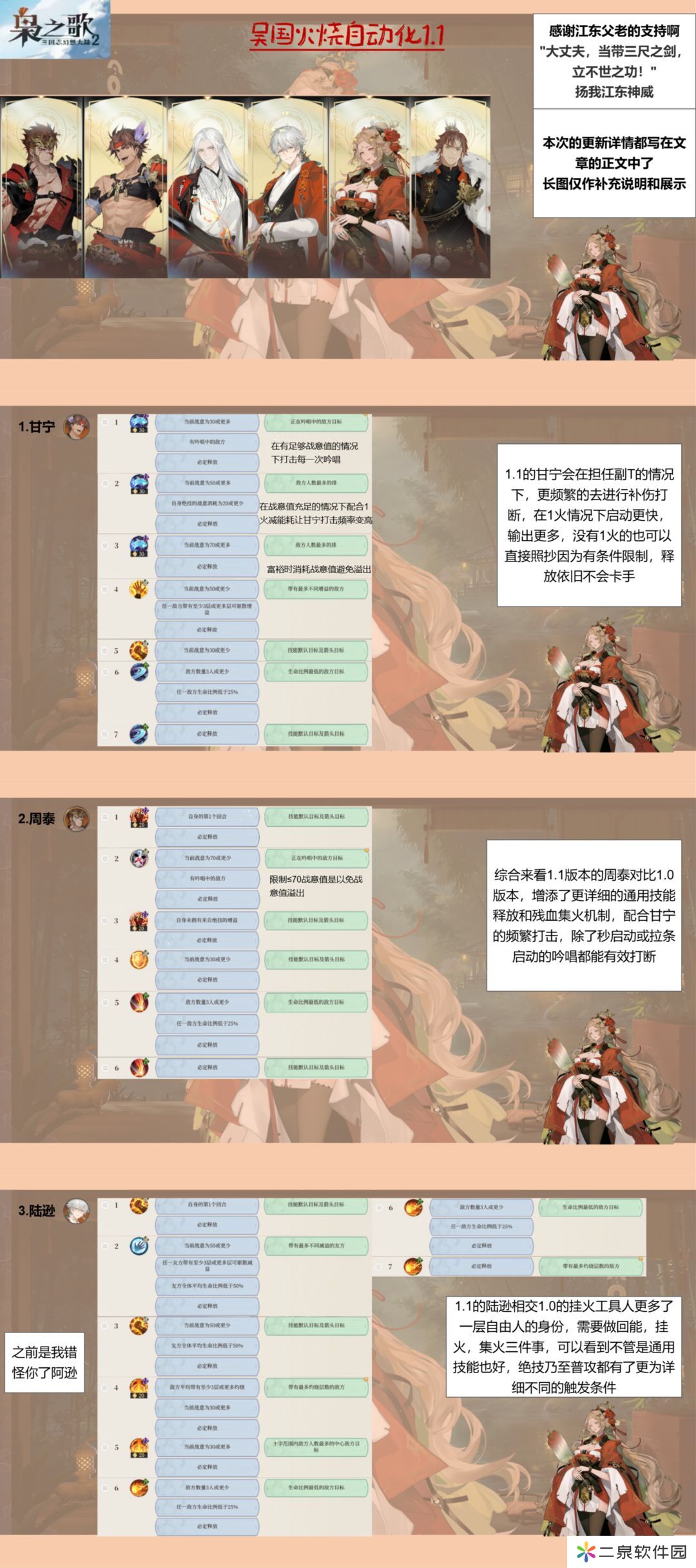 三国志幻想大陆2枭之歌吴国火烧自动化攻略